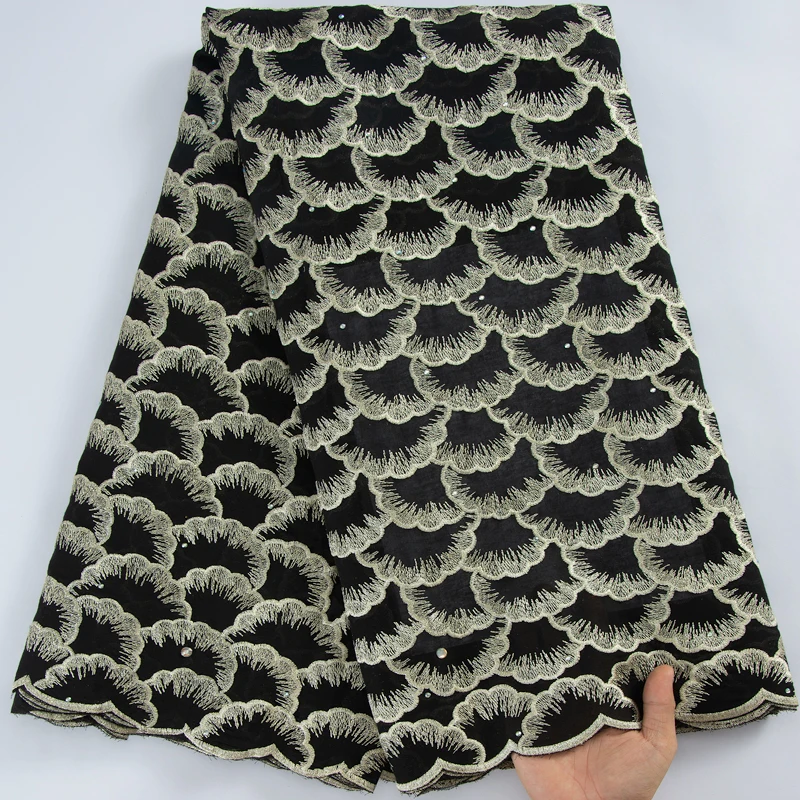 

Swiss Voile Lace In Switzerland 2023 5 Yards African Cotton Lace Fabric With Stone Nigerian Dry Lace Fabric For Party Dres A3149
