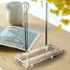 Book Display Acrylic Stand Acrylic Display Easel Records Books Stand Small Cookbook Holder Counter Decor Modern Fashion For 5