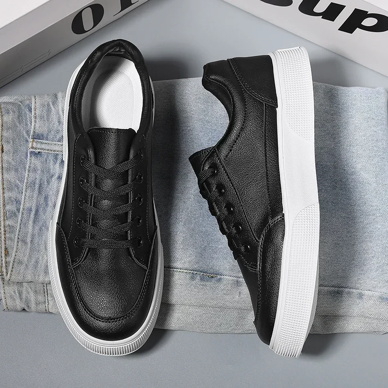 Men's New Fashion Trend Low White Shoes Sneakers Men's Shoes Spring and Summer Canvas Breathable Casual Board
