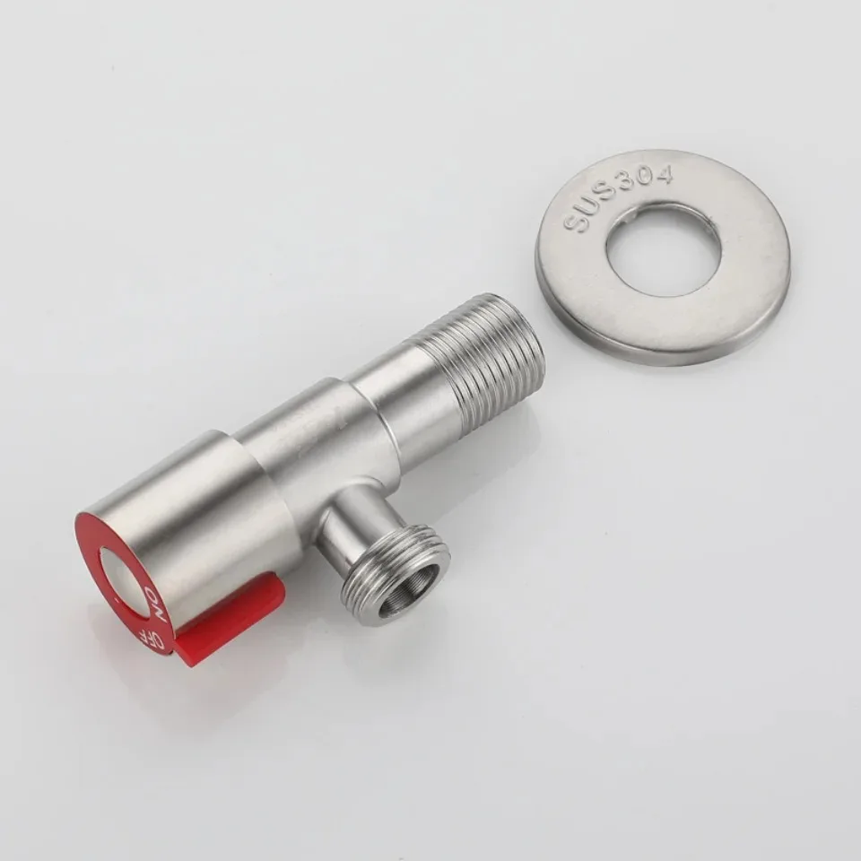 Bathroom Basin Sink Faucets Taps Angle Stop Valve Brass Black Finish G1/2" Shut Off Valve Bathroom Toilet Bidet Shower Water Tap water tap