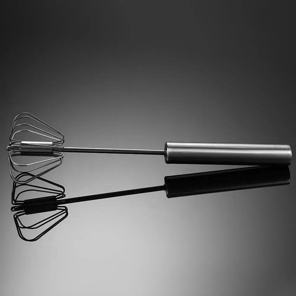 

Egg Beater Stainless Steel Egg Beater Set Semi-automatic Whisk Mixer Tools for Blending Sauces Cake Batter for Effortless