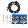 Motorbike Balancer Gauge Carburetor Synchronizer Balancing Gauge 2 Cylinder Vacuum Synchronous Vacuum Gauge Kit 1