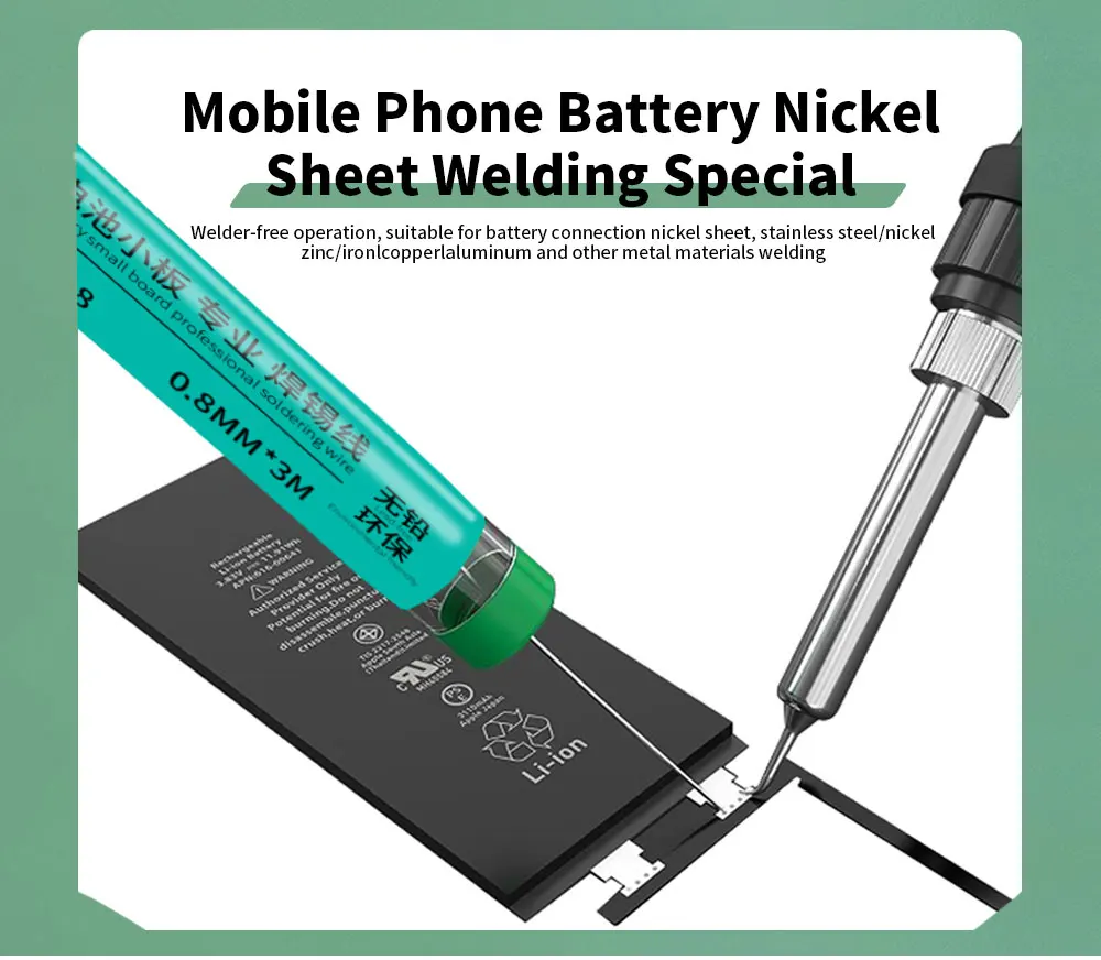 HZY TW-08/TW-10 Lead Free Solder Wire Tin Pen 0.8MM/1MM Portable Rosin Core Solder Welding Soldering Iron Battery Repair Tools soldering wire soldering tin wire welding wires