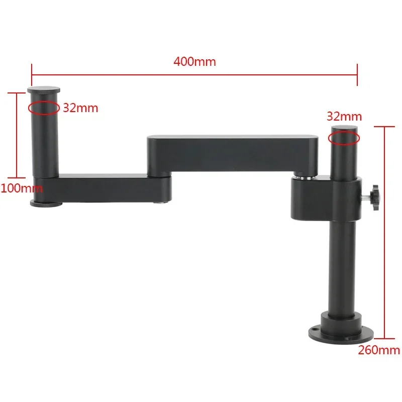 Articulating Arm Clamp Microscope Bracket 76mm 50mm Focusing Holder For Stereo Microscope Monocular lens Video Microscope Camera 6