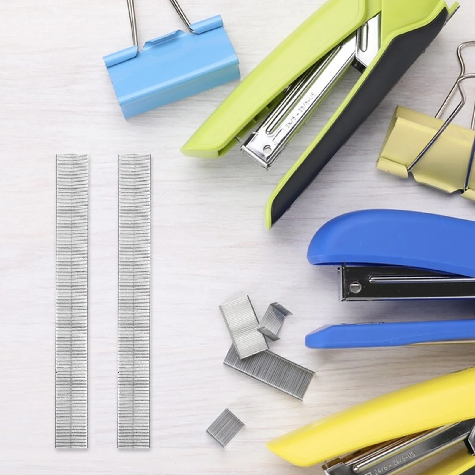 2박스 소형 스테이플 금속 스테이플러 리필 사무실 학교 일상용 파일 액세서리용 안전하고 신뢰할 수 있는 종이 고정 장치