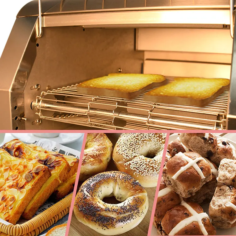 Commercial Toast Oven Toast Oven Pizza Cookie Toast Oven Electric Automatic Chain Toaster Crawler Bread Machine Bread Machine 6