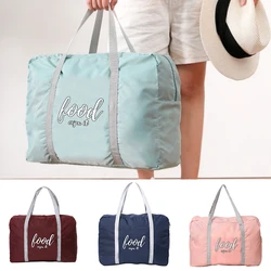 New Foldable Hand Luggage Bag for Women Big Capacity Portable Travel Storage Bags Zipper Unisex Tote Bag  Travel Bags Organizer