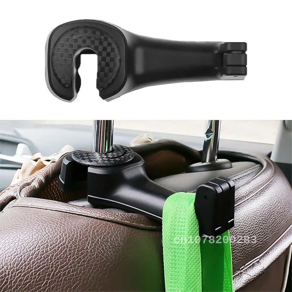 

Car Headrest Hooks for Bag Fastener Seat Back Hanger Clips & Multi-function Seat Back Hook&Car Phone Mount Holder