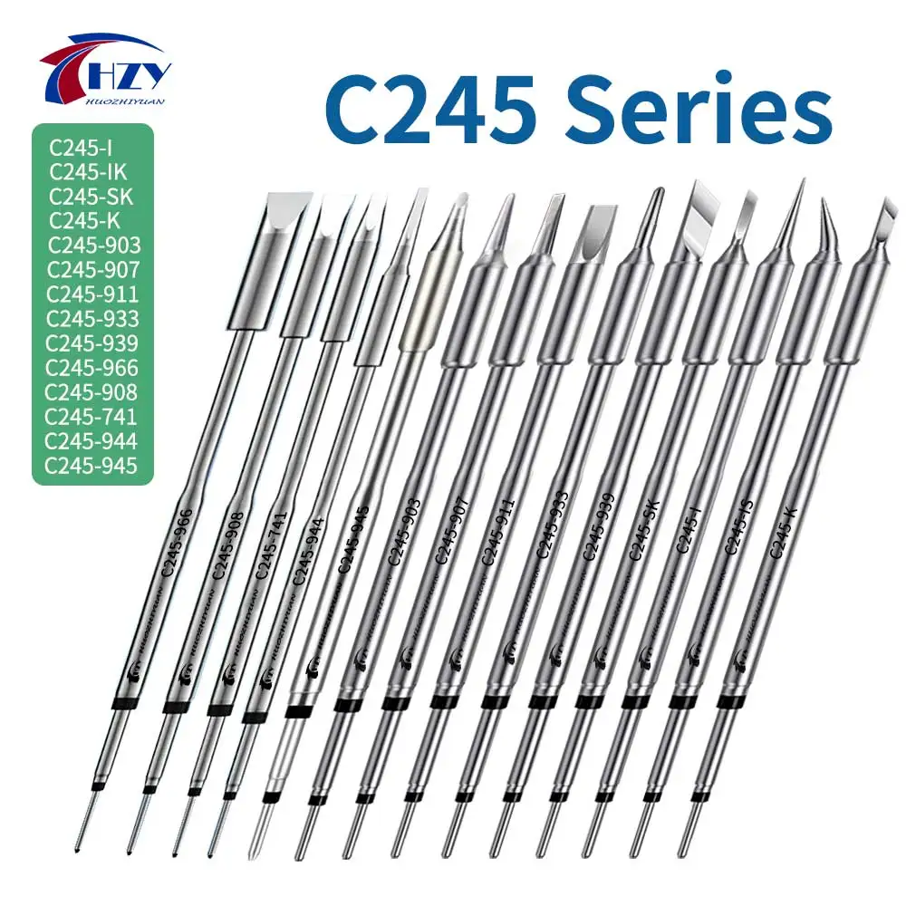 Embouts de fer à souder HZY série C245, C245-K/I/IS/SK/903/907/933/911 pour station de soudage JBC, outils de réparation pour poignée T245