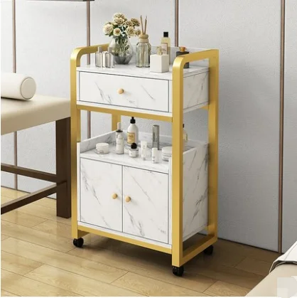 

Beauty salon special trolley barber shop ironing tool car nail shop multi-functional mobile storage cabinet rack