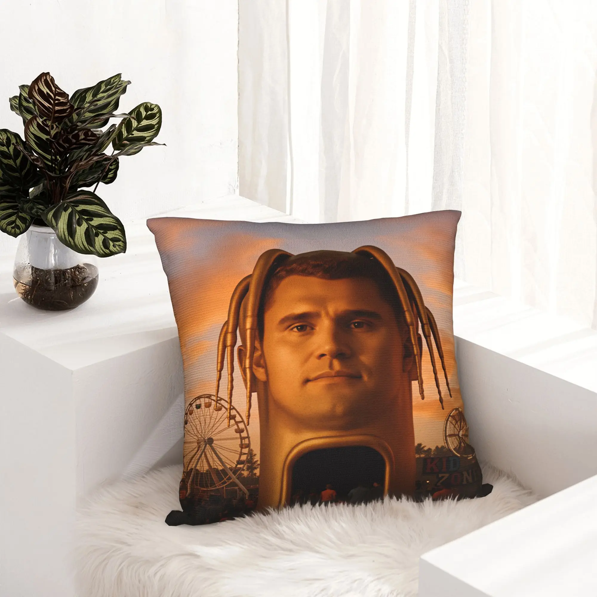 Lustiger Charlie Kirk Angelic Advocate Kissenbezug, individueller Kissenbezug, neuartiger Kissenbezug für Sofa, Heimdekoration – Detail 8