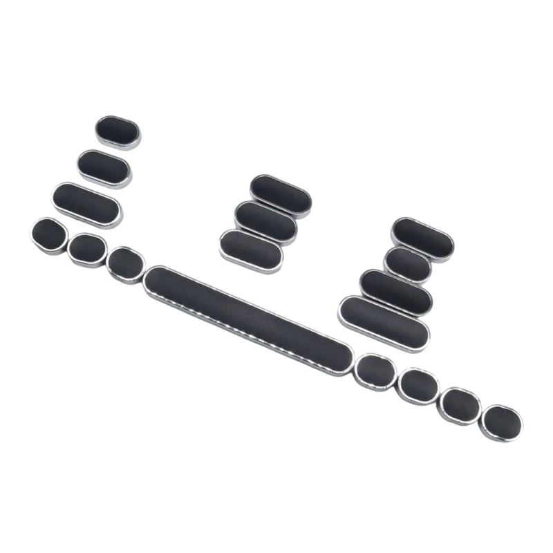 

18Pcs Black Round Punk Keycap Set Customizable Keycaps Not Engraving KeyCaps