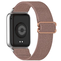 Sports Nylon Elastic Watchband - Durable Replacement Bracelet Wristband Strap for Xiaomi Band 9 pro (Rose pink)