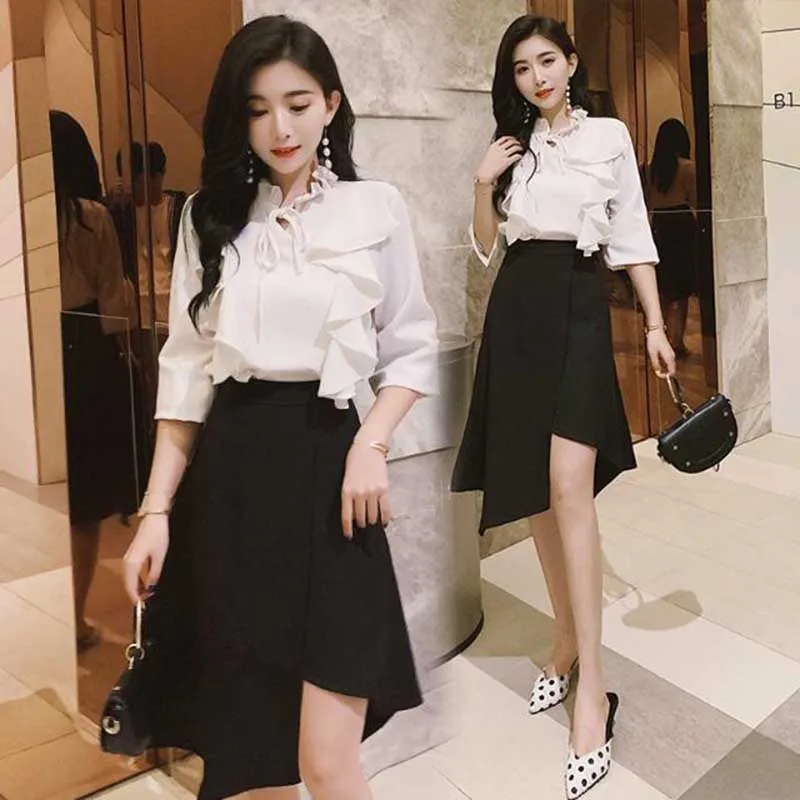 

Women's Irregular Fishtail Skirt, High Waist, Long, A-line, Bag Hip, Wild, Slim, Spring, Summer, 2021