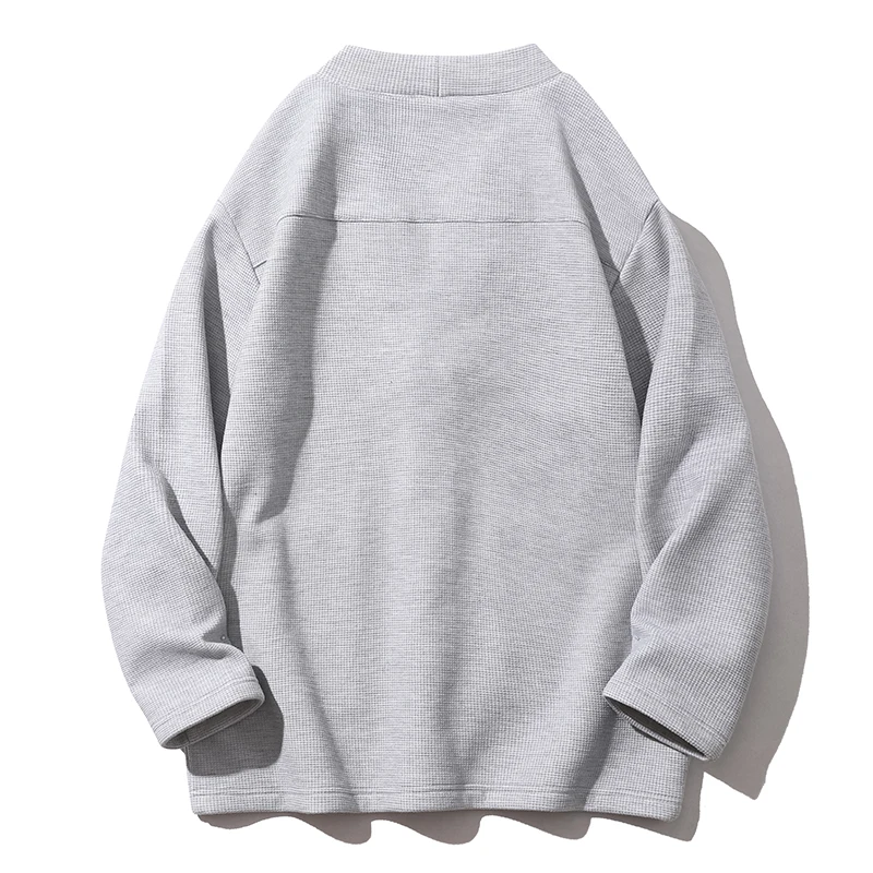 Fashion Solid Color Pockets Cardigan Sweatshirts Men's Clothing 2024 Spring Summer New Loose Casual Tops Korean Sweatshirts