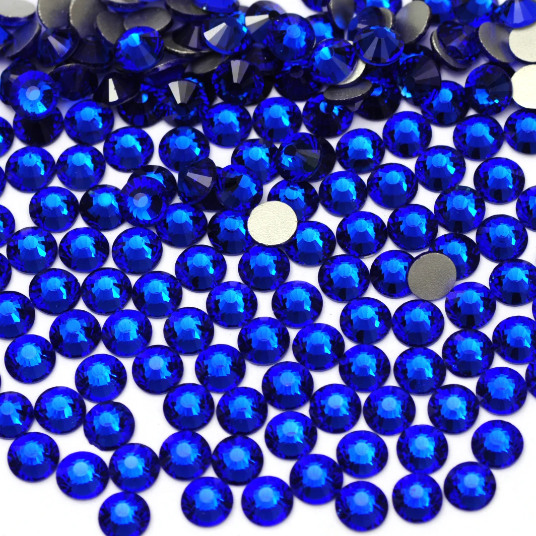 PUBRILEX Saphir-Strass-Nagelkunst-Strasssteine, glitzernde flache Rückseite, nicht Hotfix-Glaskristall-Dekorationssteine für Heimwerkerarbeiten – Detail 3