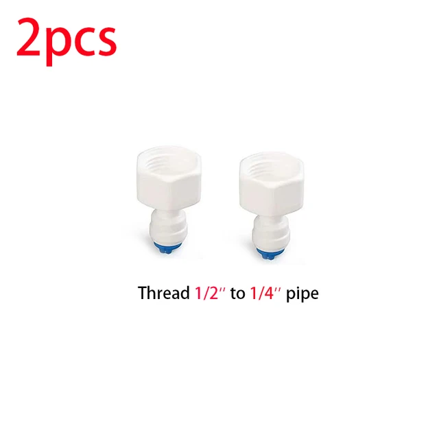 Smardy 2 X Check Valve 1/4" (6.35mm) Check Valve, Check Valve, Quick-Fitting For Reverse Osmosis, Refrigerators And Water Filters