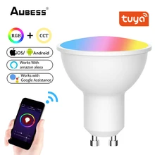 

Aubess Tuya Wifi Bulb Smart Spotlight Tuya/smart Life APP Remote Control 4W RGBCW Dimming 5.16 Million Colors LED Smart Bulb