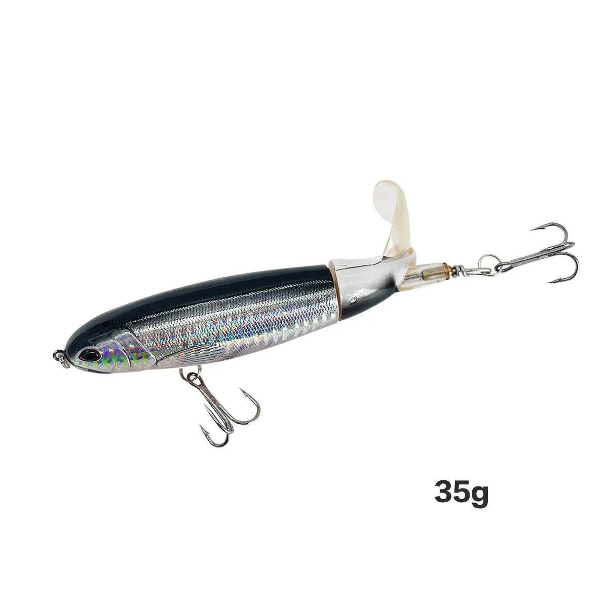 1/3/6/8Pcs Topwater Angeln Locken Whopper Popper Künstliche Köder Harte Plopper Weiche Rotierenden Schwanz angelgerät Angeln Köder – Detail 9