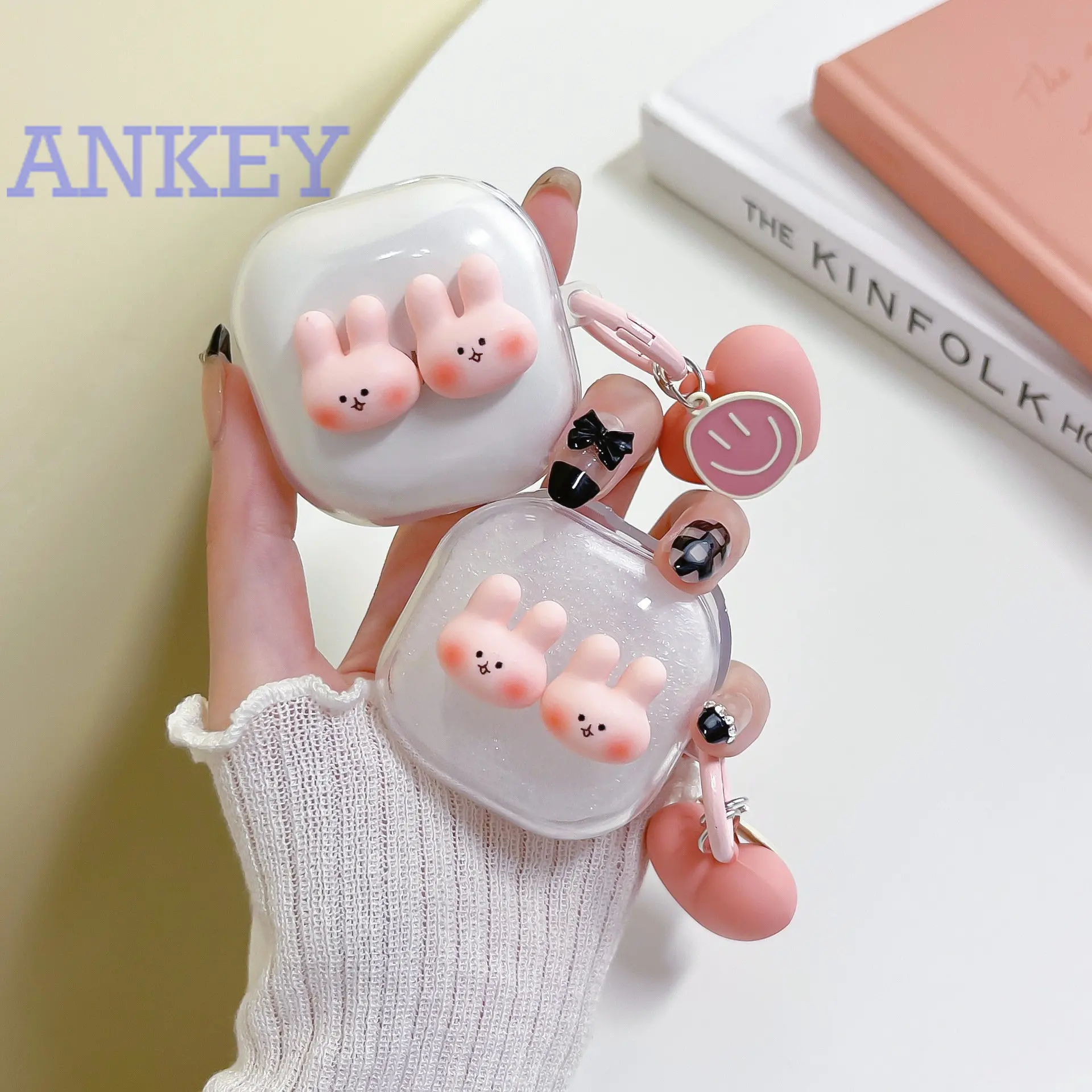 

Case for Samsung Galaxy Buds2 Pro / Buds2 / Buds Pro / Buds Live Bluetooth Headphone Cover Protective Shell Cartoon Rabbit