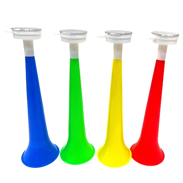 Kunststoff rohr Vuvuzela Low Voice Fans jubeln Fußball Air Horn Licht  Lautsprecher Cheerleading Fans Hörner drücken die Pumpe Gas Luft Hörner -  AliExpress