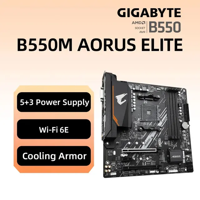 GIGABYTE AORUS ELITE 마더보드 AMD AM4, Ryzen 3/4/5 시리즈 CPU