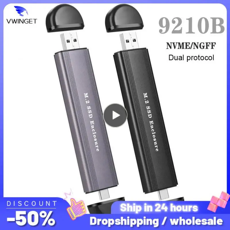 M2 Ssd Case Nvme Usb Tipo C Gen2 10Gbps Pcie Ssd Enclosure M.2 Nvme Enclosure M.2 Sata Ngff 6Gbps Solid State Drive Case