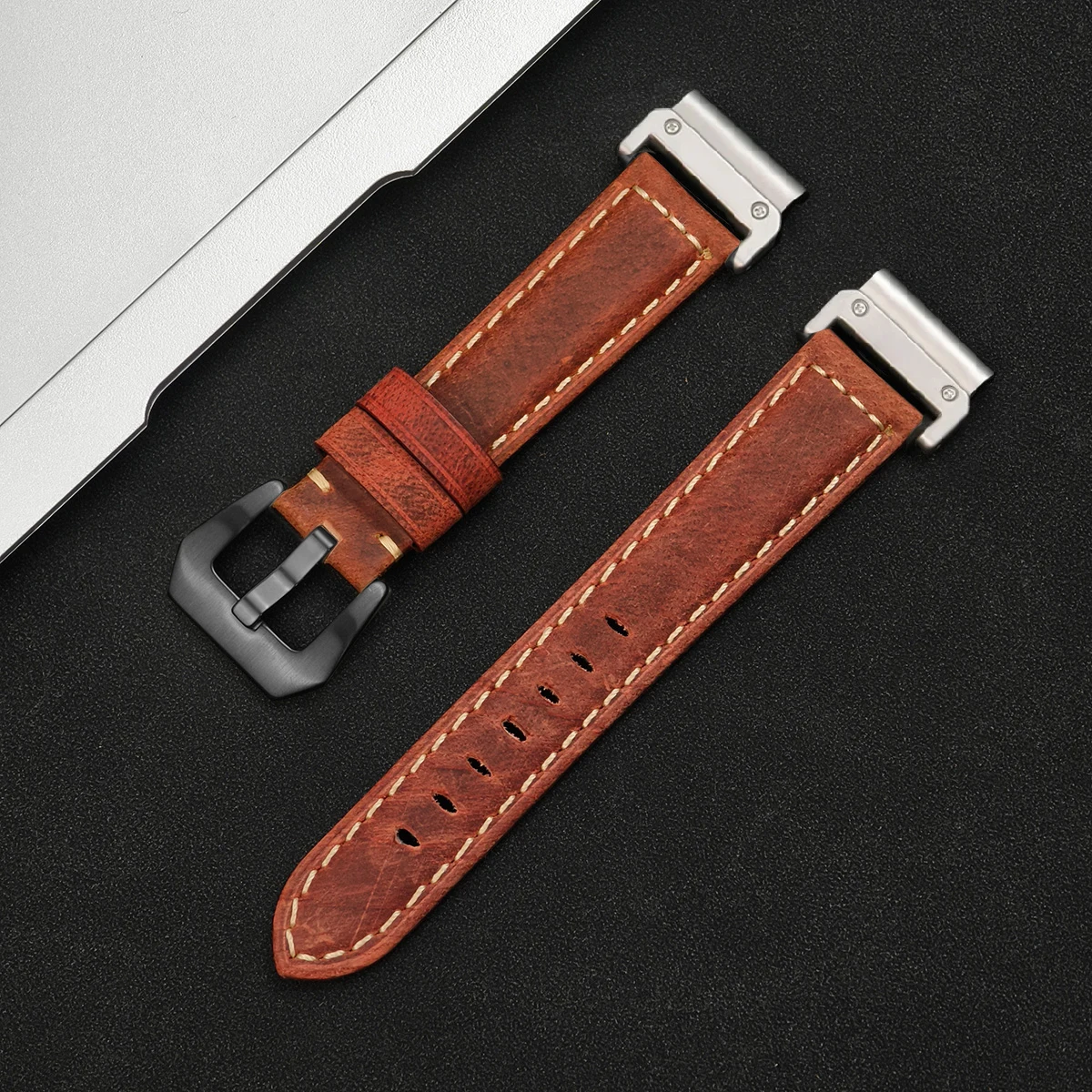Premium Genuine Leather Quickfit Watchband Strap – 26mm & 22mm