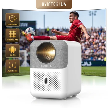 BYINTEK LOVE U4 Smart Mini Heimkino Projektor 4K 1080P Video Android WIFI für Smartphone Kino