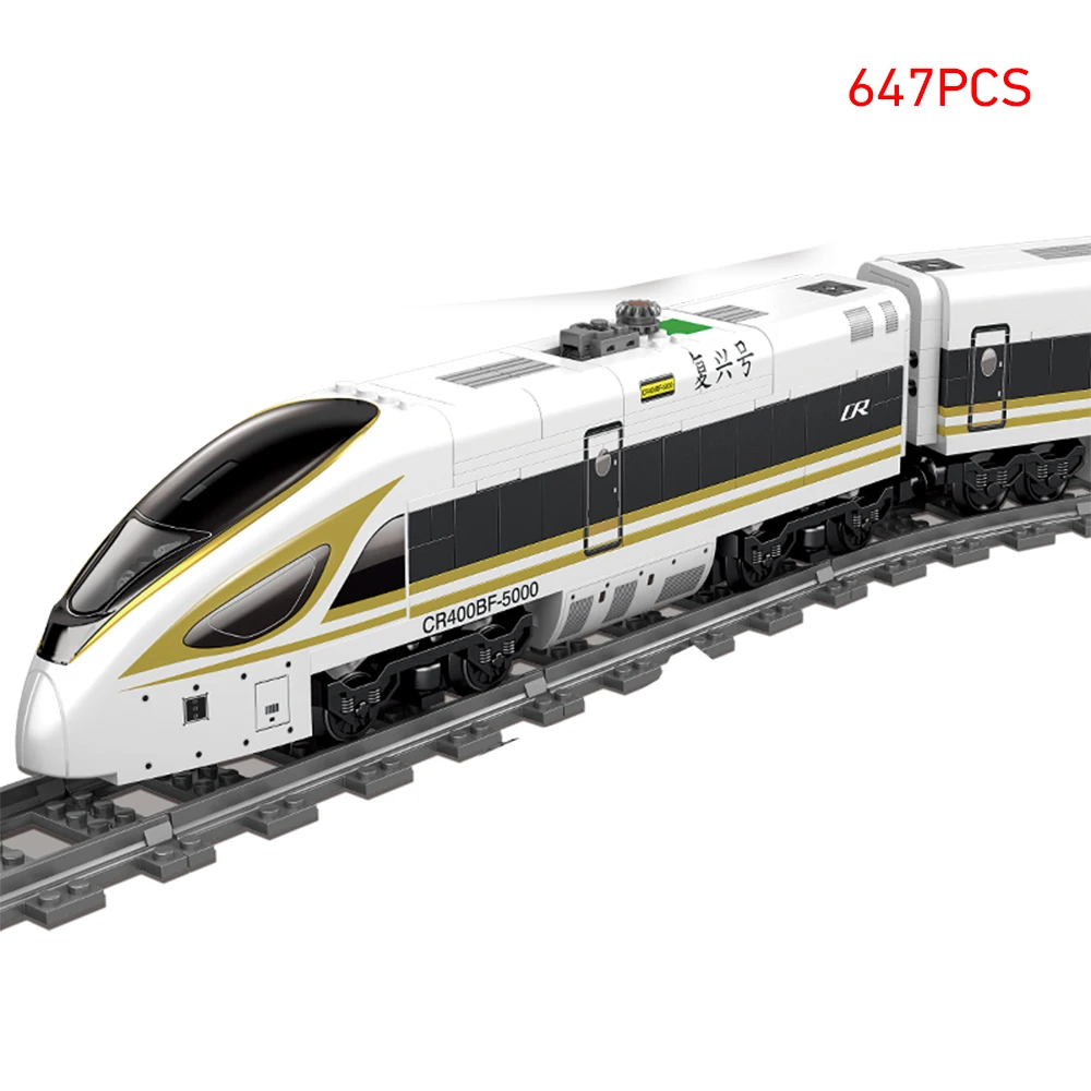 High-Speed Rail Train Building Block Set - Ultimate High-Tech Vehicle Toy