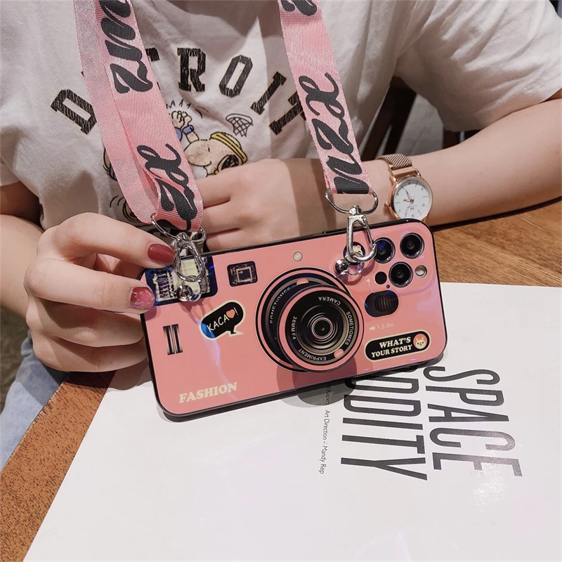 samsung silicone cover Vintage Camera Ốp Lưng Dành Cho Samsung Galaxy Samsung Galaxy A02s A03s A01 A03 Core A12 A22 A32 A42 A52s A72 A82 A13 A33 a53 A73 Pop Giá Đỡ Bìa Mềm cute phone cases for samsung 