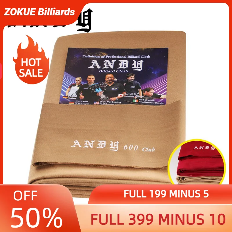ANDY 600 고품질 당구 풀 테이블 천, 70% 울 30% 나일론 전문 당구 액세서리, 클럽 사용