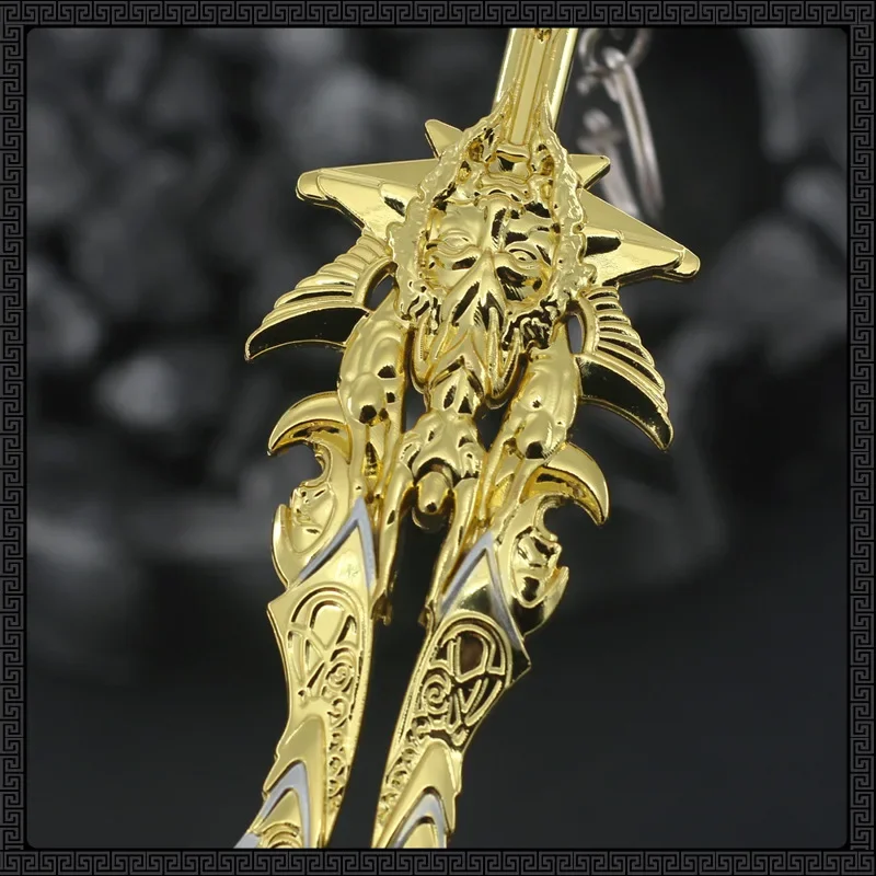 God of War Weapon Blade of Olympus Blades Chaos Zeus Kratos Game Keychain Katana Sword Real Collection Desktop Display Toy