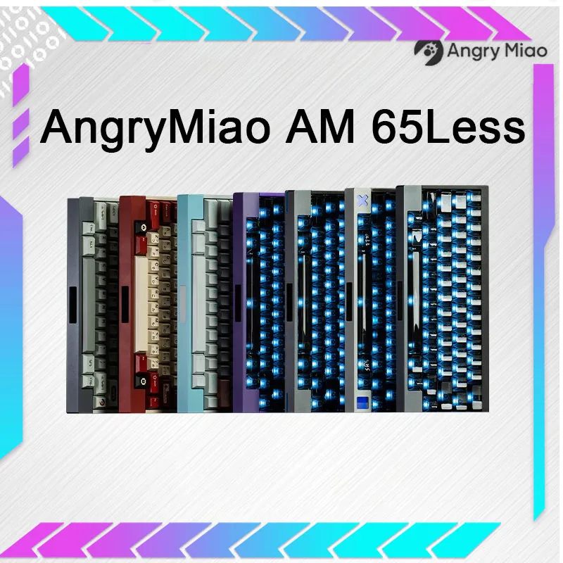 

Angry Miao Am 65 Less Mechanical Keyboard Hhkb Custom Hotswap Rgb Pc Gaming Wireless Bluetooth Backlit Keyboard Boyfriend Gifts
