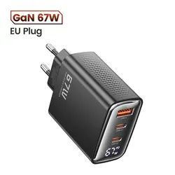 Toocki 67W Caricabatterie GaN USB-C con Display Digitale e Tecnologia Quick Charge