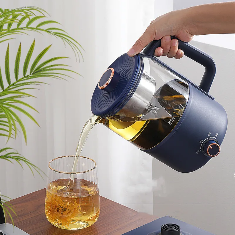 Electric Tea Stove 1200ml Home Brewing Teapot Office Multi-function Automatic Keep Warm Pot 220V Black Steam Spray electric tea stove