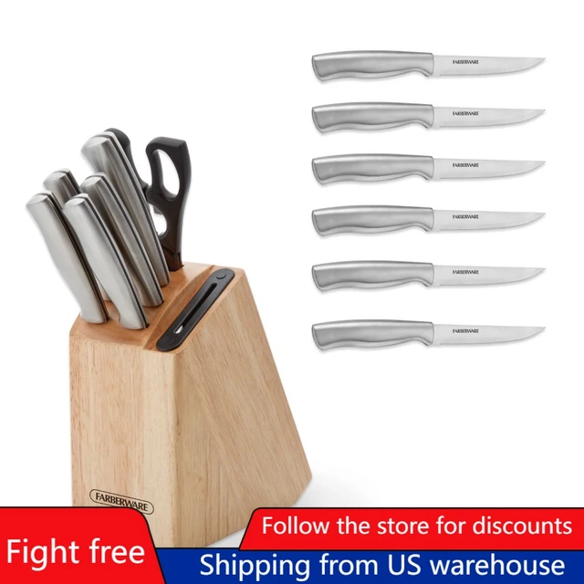 Farberware Wave Edge 22 Piece Knife Block Set