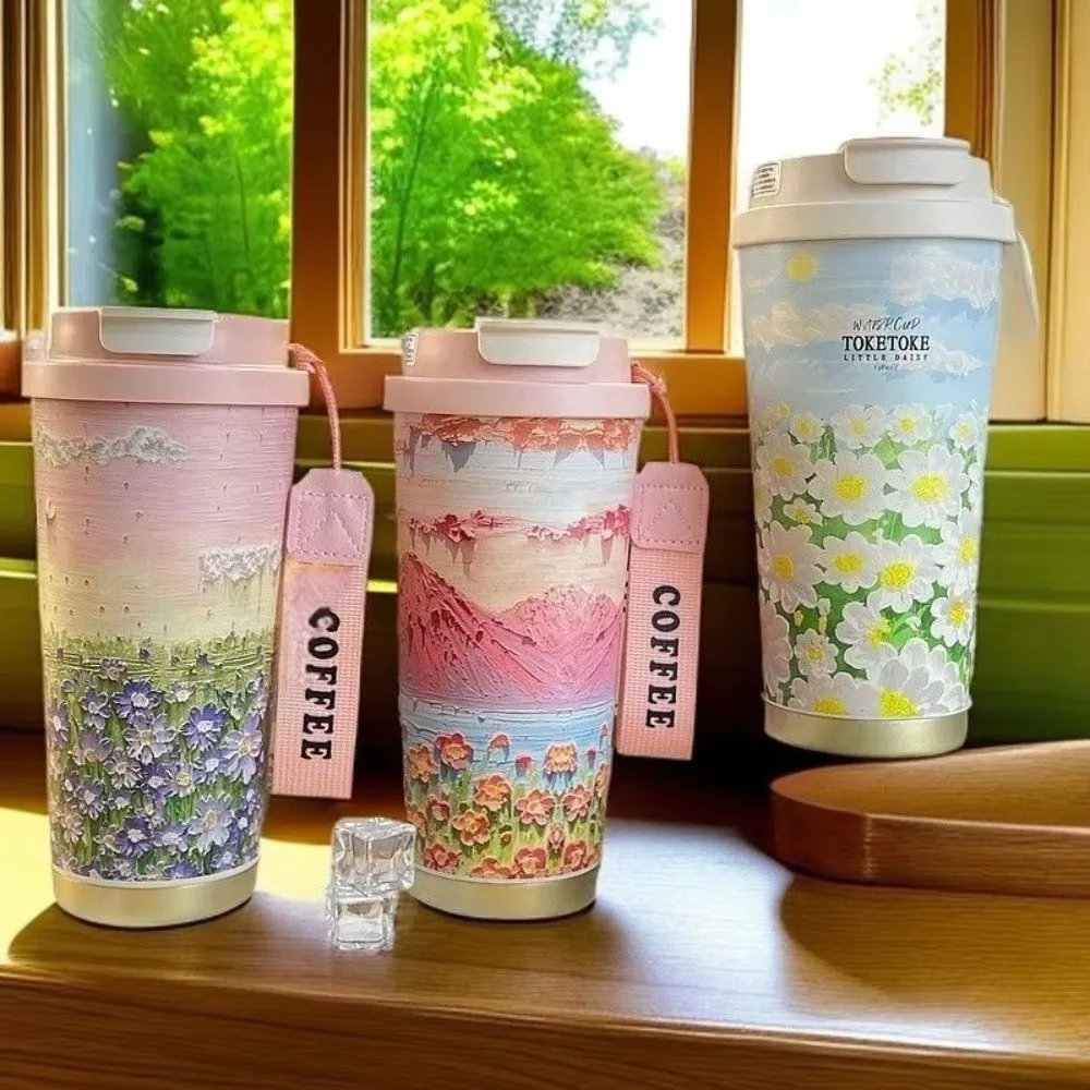 Large Capacity 500ml Insulated Stainless Steel Coffee Mug - Leakproof Double-Layer Vacuum Drinkware