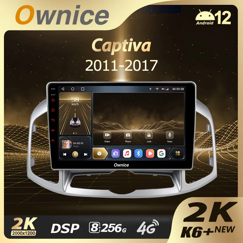 

Ownice K6+ 2K 10.36 for Chevrolet Captiva 1 2011 - 2016 Car Radio Multimedia Video Player Navi Stereo GPS Android12 No 2din DVD