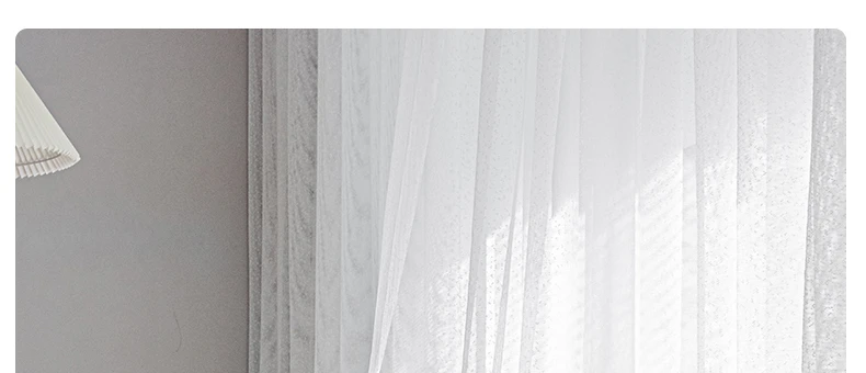 Modern Curtains for Living Dining Room Bedroom Simple Light Luxury White Tulle Curtain French Window Kitchen white Tulle