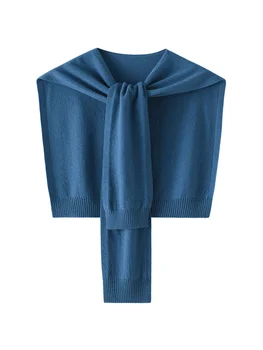 ADDONEE 100% lana Merino scialle lavorato a maglia per le donne autunno inverno stile semplice solido morbido maglieria coreano popolare capa moda Top 1