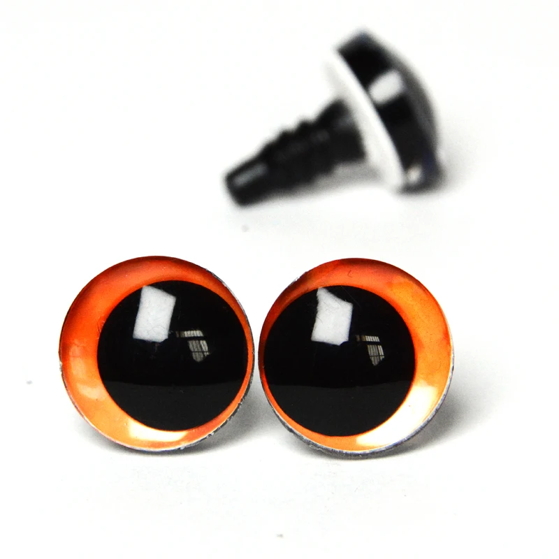 20pcs 16mm 18mm 20mm 25mm 30mm Cartoon 3D glitter toy doll pupil eyes with washer --color size option