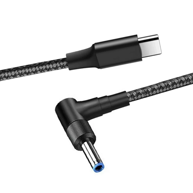 TypeC DC4.5x3.0mm PD100W 트리거 전원 케이블 변환기 어댑터 라인 5.9피트 D46B