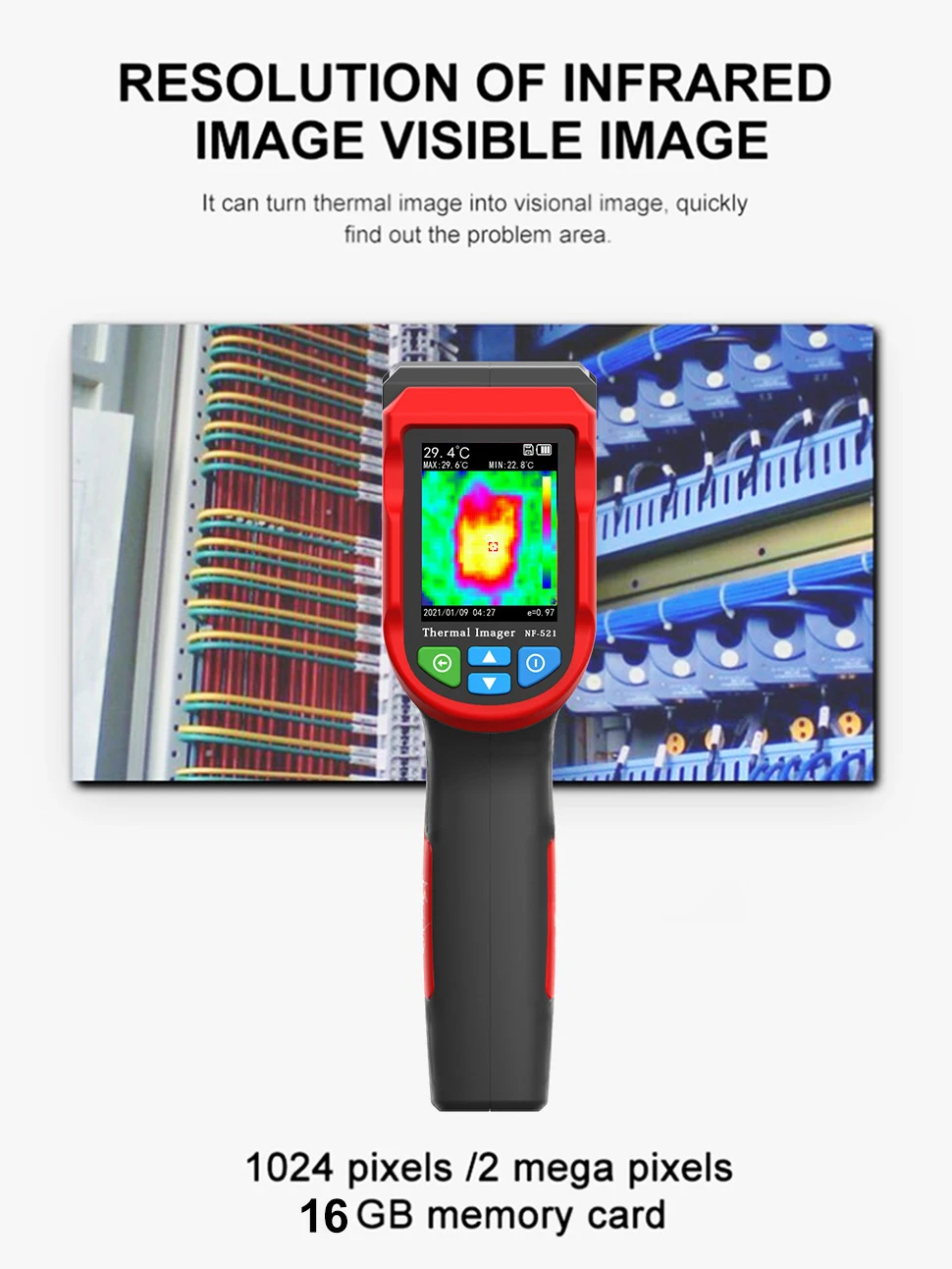 20~400C Infrared Thermal Imager Handheld Industrial Testing