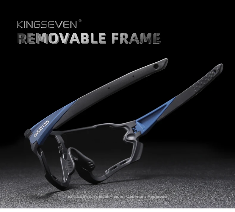 KINGSEVEN 2022 Patent Design Cycling Sunglasses Men's Polarized