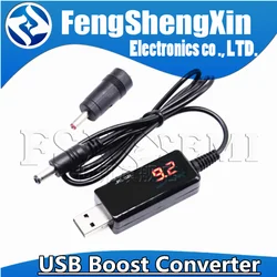 USB Boost Converter DC 5V to 9V 12V USB Step-up Converter Cable + 3.5x1.35mm Connecter For Power Supply/Charger/Power Converter