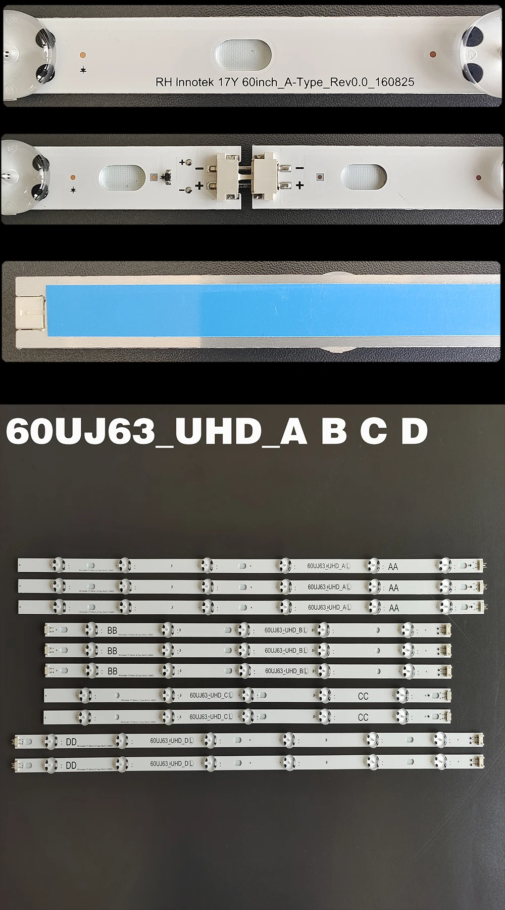 polegada 60UJ63 60UJ63_UHD_A 60UJ6300-UA 60UJ6050-UA 60UJ634V 60UJ6500 NC600DGE-AAFX3 AAFXC