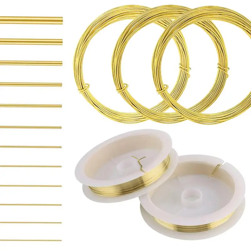 Versatile Solid Brass Wire - Multiple Thickness Options