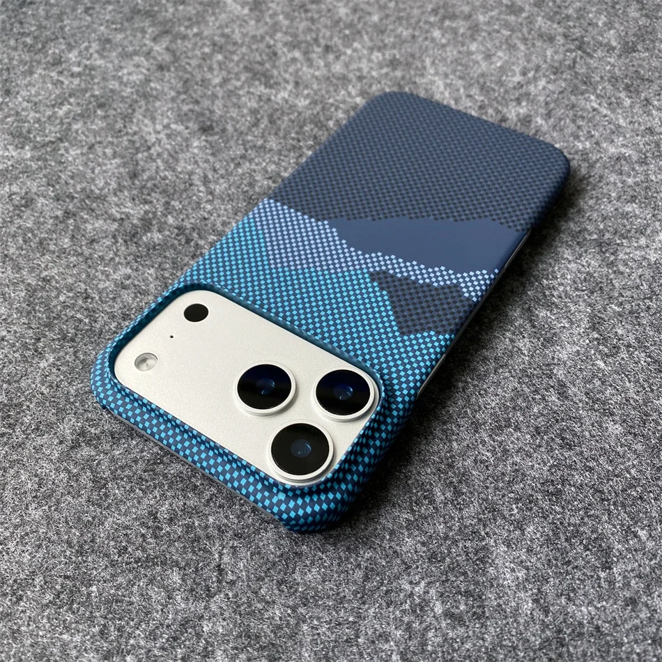 Luxury Slim Carbon Fibre Pattern Frameless Shockproof Phone Case