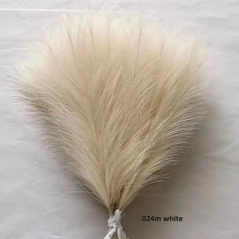 Artificial Plant Cross-border Artificial Short Six-pronged Pampas Grass Flower Spot Home Decoration Feather Wedding Prop